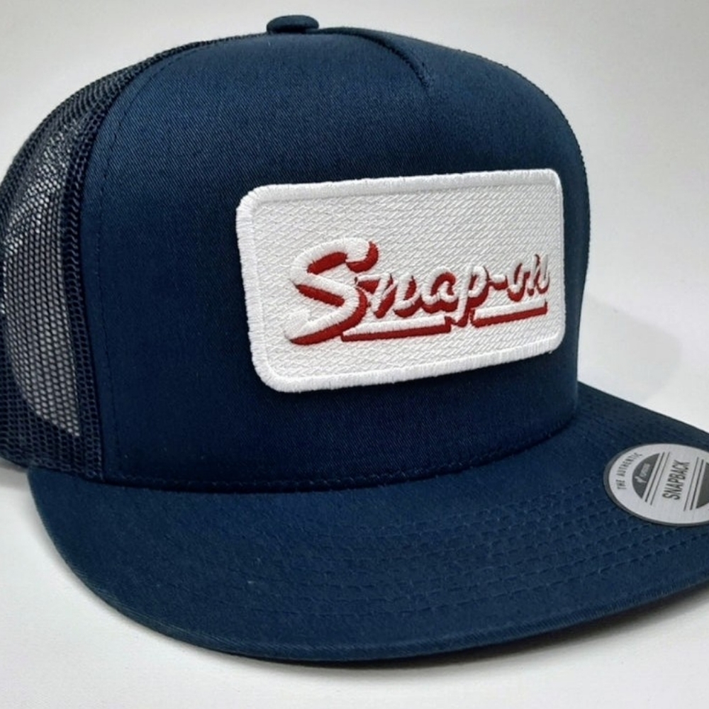 Snap-On Tools Retro Vintage Style Patch Trucker Hat Cap Gorra Mechanic Technicia